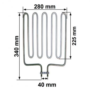 Heating element suitable for SCA 200 Sawo sauna heater 