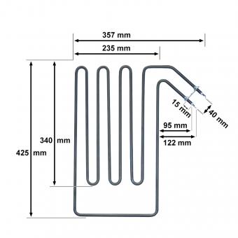 Heating element suitable for Sepc 95 - 2670 Watt 