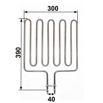 Heating rod suitable for Sepc 65 Helo Knüllwald sauna heater - 2670 Watt 