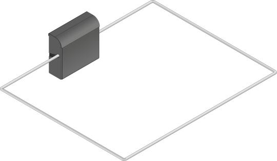 Switch-off rocker angular for sauna heater L: 220 mm W: 400 mm 