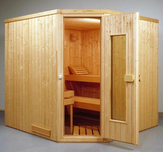 Elementsauna Classic 15 - 2,01 x 1,74 x 1,98 m - sauna a 5 angoli 