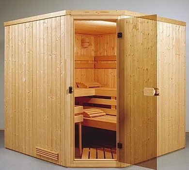Element sauna Exclusive 13 - 2.01 x 1.39 x 1.98 m - 5 hoekpunten 