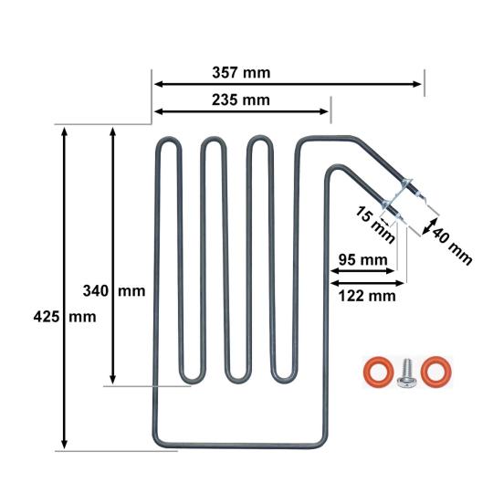 Heater rod suitable for Sepc 96 - 3000 Watt output 