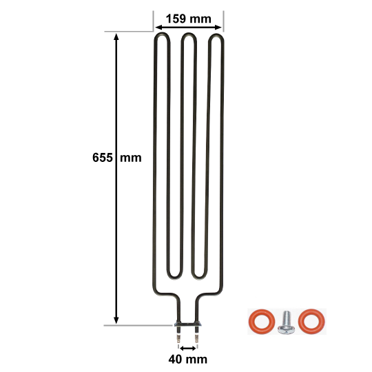 Heating rod suitable for Harvia sauna heater ZSE-259 - 3000 Watt 