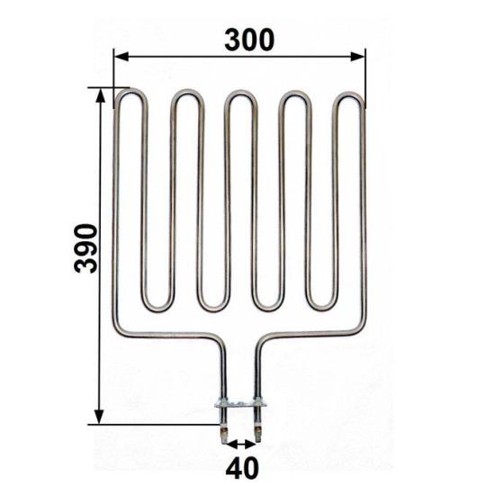 Heating rod suitable for ZSL 313 Harvia sauna heater 2000 Watt 