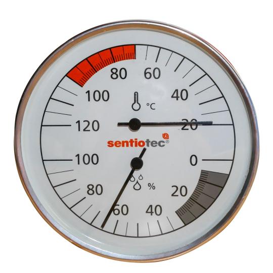 Thermomètre de sauna Hygromètre en métal 