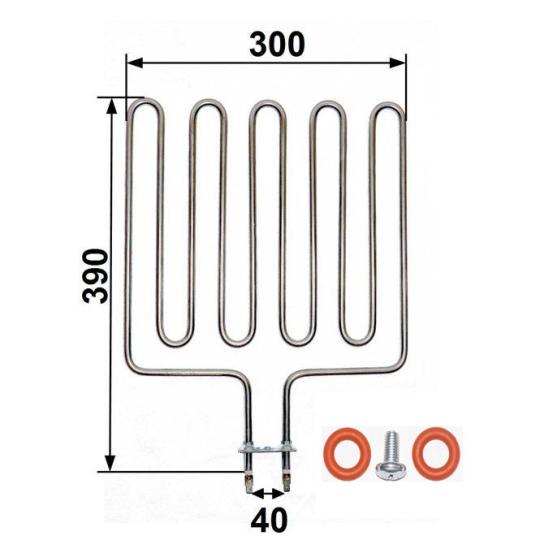 Heating rod suitable for Zsl 316 Harvia Club sauna heater 